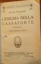 L'enigma della cassaforte - Edgar Wallace - 1933