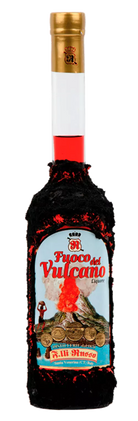 Fuoco del Vulcano ricoperto con pietra lavica dell’Etna liquore Russo Sic 500 ml