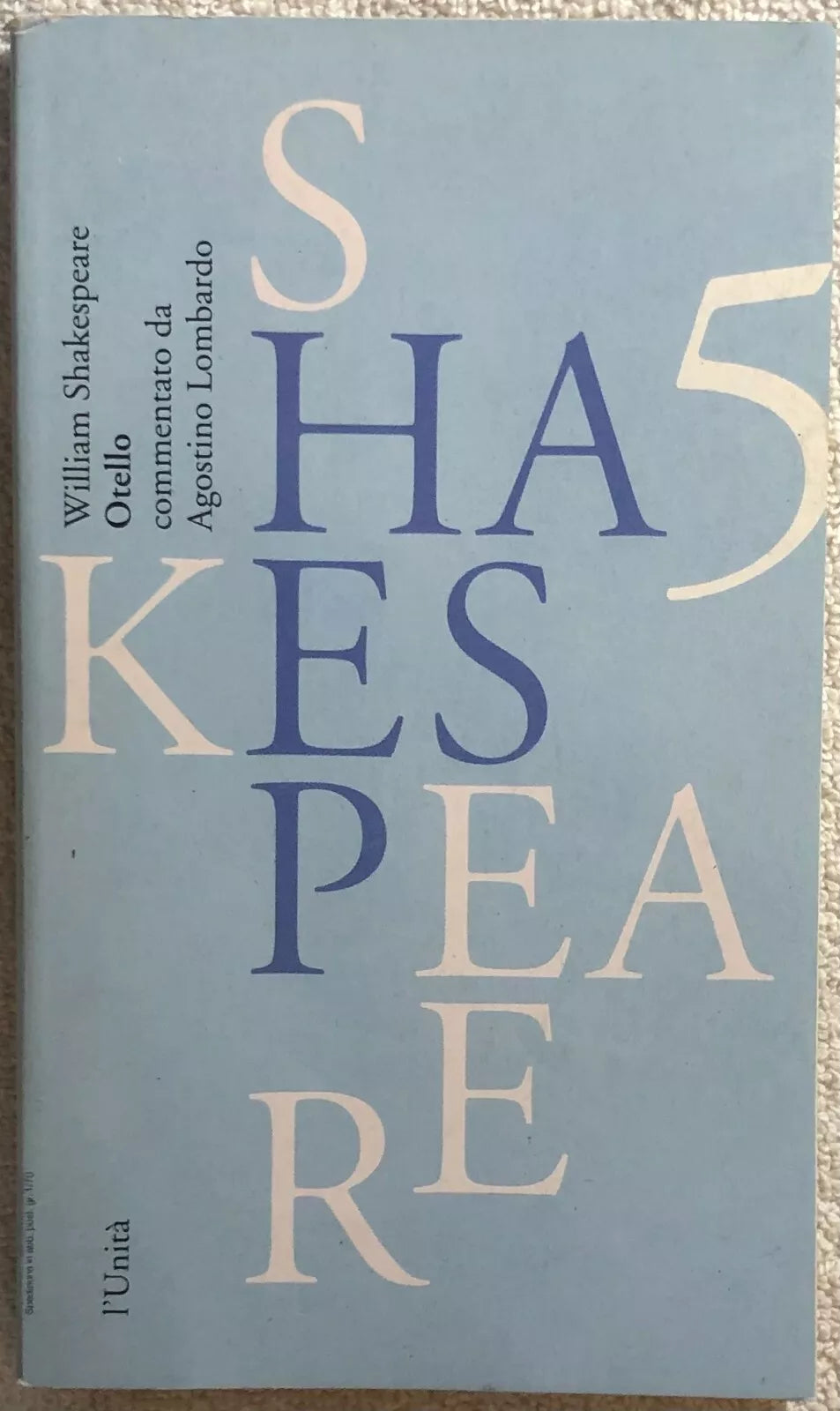 Otello di William Shakespeare, 1993, L’Unita