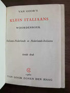 Klein italiaans woordenboek - Van Goor s - 1962 - AR