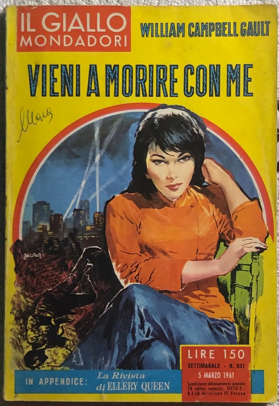 Vieni a morire con me di William Campbell Gault, 1961, Mondadori