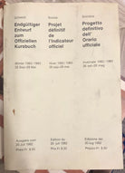 Progetto definitivo dell Orario ufficiale Invernale 1982 1983 di Aa vv