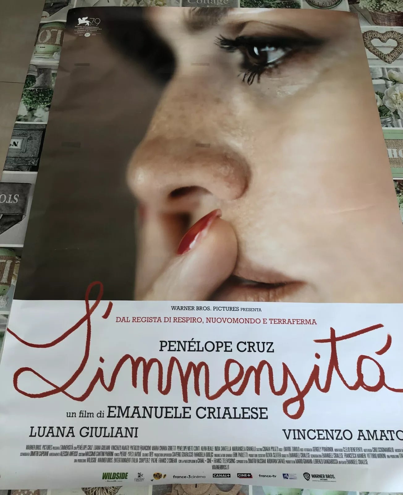 Poster locandina L immensit 100x70 cm ORIGINALE da cinema 2022 di Emanuele Cria