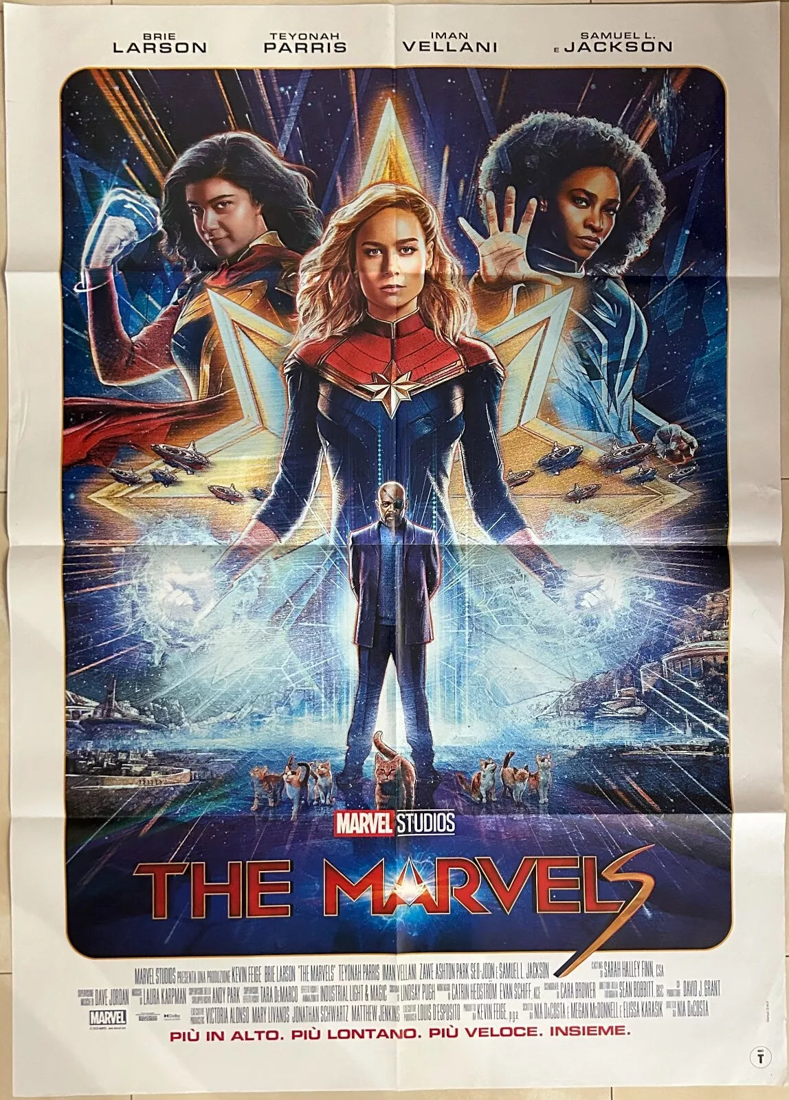 Poster locandina The Marvels 100x140 ORIGINALE da cinema