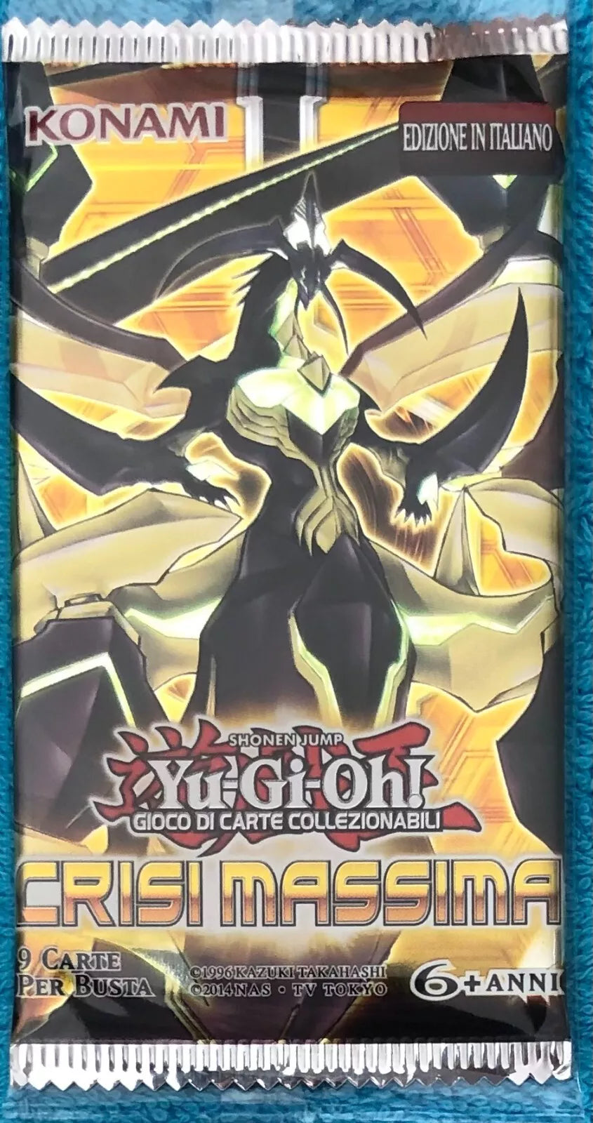 Yu Gi Oh Crisi massima bustina con 9 carte di Kazuki Takahashi 2019 Konami