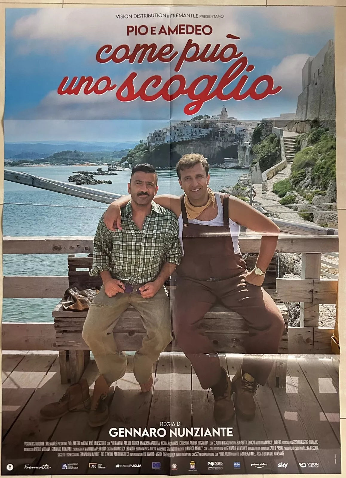 Poster locandina Come pu uno scoglio 100x140 ORIGINALE da cinema di Gennaro N