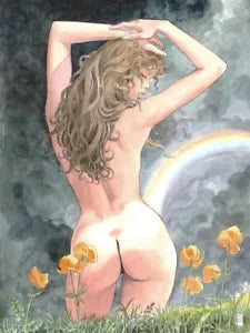 Poster Miele e l arcobaleno di Milo Manara