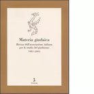 Materia giudaica VIII 1 2003 di M Perani
