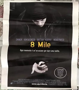 Poster locandina 8 mile 45x32 cm ORIGINALE da cinema 2002 di Curtis Hanson
