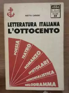 Letteratura italiana. L ottocento - N. Caridei - Esselibri - 1989 - AR