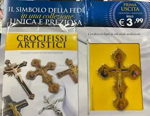 Crocifissi Artistici vol 1 CROCIFISSO IN LEGNO IN STILE TARDO MEDIOEVALE di Aa v