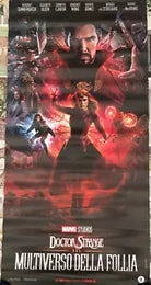 Poster locandina Doctor Strange 2 33x70 cm ORIGINALE da cinema 2022 di Sam Raimi