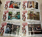 Set di 6 poster locandine La banda dei Babbi Natale 45x65 ORIGINALI da cinema