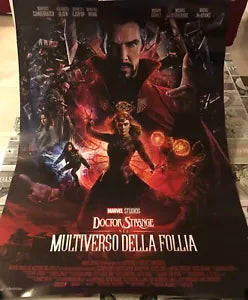 Poster locandina Doctor Strange 2 100x70 cm ORIGINALE da cinema 2022 di Sam Rai