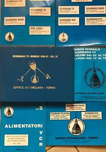 6 Volumi schemario radio-telefonia-rtx di Aa.vv., Editrice Antonelliana Torin