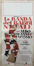 Poster locandina La banda dei Babbi Natale 35x70 ORIGINALE da cinema di Paolo Ge