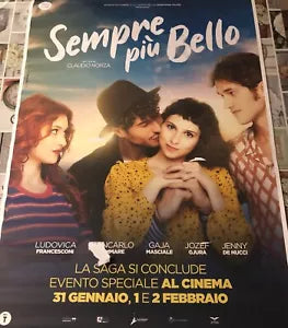 Poster locandina Sempre pi bello 100x70 cm ORIGINALE da cinema 2021 di Claudio
