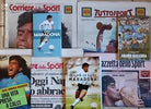 Lotto 3 libri, 1 DVD, 4 quotidiani Diego Maradona