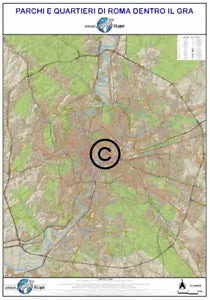 Mappa dei PARCHI E QUARTIERI DI ROMA DENTRO IL GRA di Aa vv