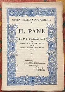 Il Pane Temi premiati nel Concorso Nazionale per la Celebrazione del Pane 1928