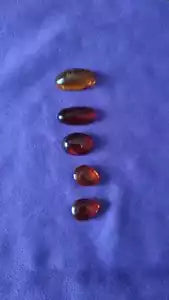 Ambra lavorata vintage 5 pezzi, 16,67 gr.