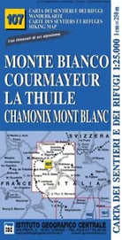 Carta N 107 Monte Bianco