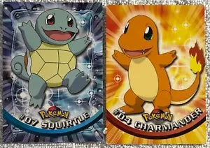 2 cards Pokemon Topps Charmander - Squirtle di Aa.vv., 1999, Topps