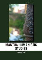 Mantua humanistic studies Vol.13 di G. Pasta, 2019, Universitas Studiorum