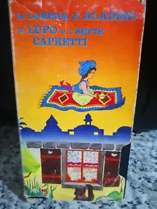 La Lampada di Aladino- Il lupo e i sette capretti - vhs - 1990 - VideoCart -F