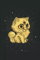 Gatto con 3 occhi: Quaderno con regali esoterici magici occhi di gatto occulto a