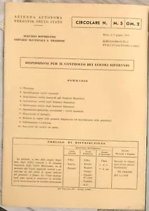 Disposizioni per il controllo dei veicoli riparandi di Azienda Autonoma Ferrovie