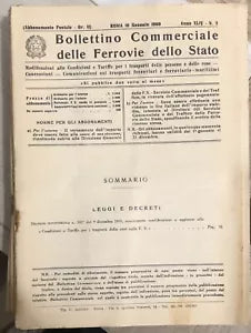 Lotto 26 Bollettino Commerciale delle Ferrovie dello Stato di Ferrovie Dello Sta