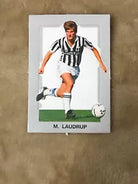 Figurina fustellata M Laudrup Juventus sorpresa patatine anni 80 di Aa vv