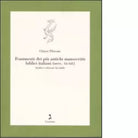 Frammenti dei pi antichi manoscritti biblici italiani