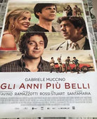 Poster locandina Gli anni pi belli 100x70 cm ORIGINALE da cinema 2020 di Gabrie