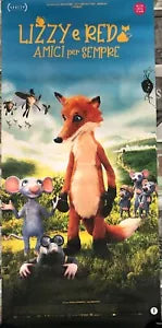 Poster locandina Lizzy e Red amici per sempre 33x70 cm ORIGINALE da cinema 2021