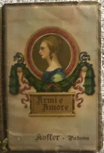 Calendarietto Armi e amore di Luigi Alosio Parrucchiere, 1930, Kofler Padova