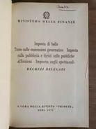 Imposta di bollo, Tasse sulle concessioni governative... - AA. VV. - 1972 - AR