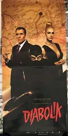Poster locandina Diabolik 33x70 cm ORIGINALE da cinema 2021 di Manetti Bros