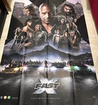 Poster locandina Fast X Fast Furious 10 140x200 in due pezzi ORIGINALE da cine
