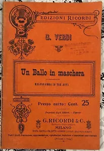 Un ballo in maschera di Giuseppe Verdi