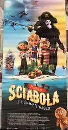 Poster locandina Capitan Sciabola e il diamante magico 33x70 cm ORIGINALE da cin