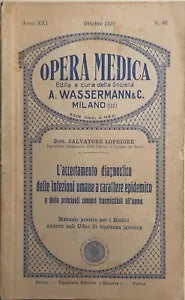 Opera medica nr. 66 Anno XXI di Aa.vv., 1930, Wassermann E C.