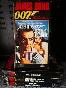 Lotto di 4 vhs di James Bond 007 - vhs 1983 - Fabbri video -F