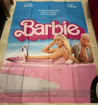 Poster locandina Barbie 140x200 in due pezzi ORIGINALE da cinema di Greta Gerwi