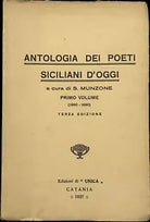 Antologia dei poeti siciliani d oggi Vol I di S Munzone