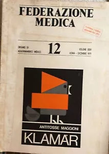 Federazione medica n.12 1971 di Aa.vv., 1971, Federazione Medica