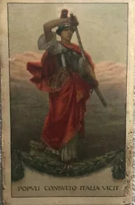 Cartolina Populi consulto Italia vicit di Aa.vv., 1915, Ee.vv.