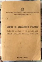 Codice di avviamento postale Elenco alfabetico generale delle localit postali
