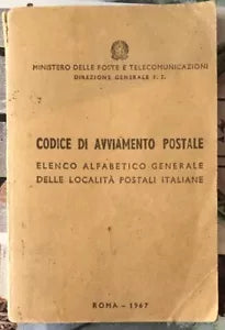 Codice di avviamento postale Elenco alfabetico generale delle localit postali